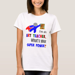 Art Teacher Superheld T-shirt
