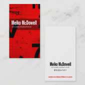 Art Tech Visitekaartje "Choreographer" (Voorkant / Achterkant)