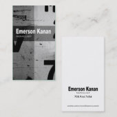 Art Tech Visitekaartje "Novelist Author Writer" (Voorkant / Achterkant)