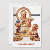  Art Thanksgiving Invitaties Kaart (Voorkant)