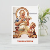  Art Thanksgiving Invitaties Kaart (Staand voorkant)