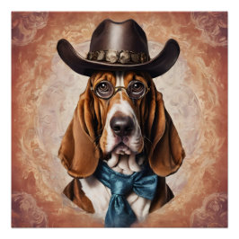 Art The Basset Hound Perfect Poster