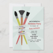 Art Thème Anniversaire Fête Invitation (Devant)