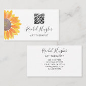 Art Therapist QR Code Visitekaartje (Voorkant / Achterkant)