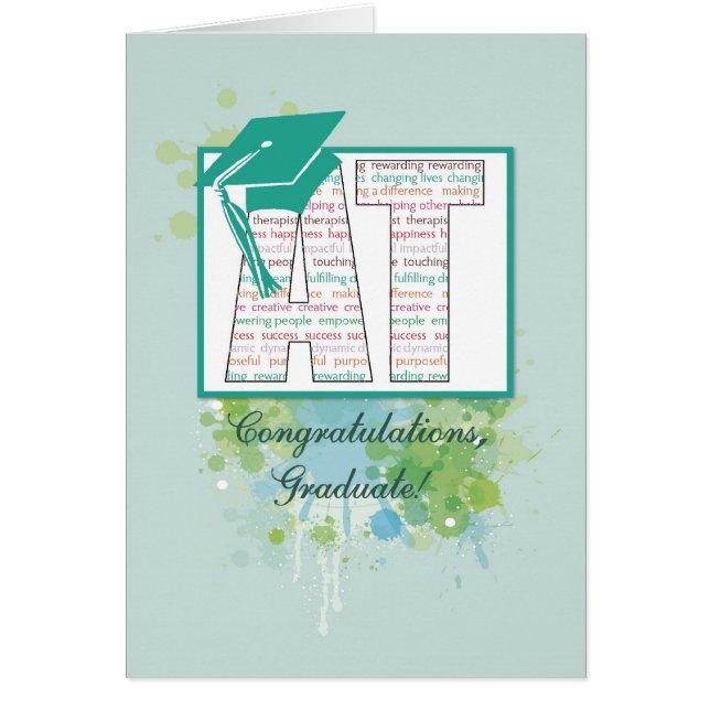 Art Therapy Afstuderen Gefeliciteerd, AT Pet (Voorkant)