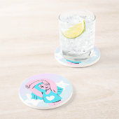 art trans sur dessous de verre en grès (Côté)