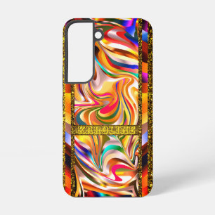 Art Trends Swirly Colorful Samsung Galaxy Hoesje