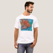 ART tropical de T-shirt de Turkeyfish de poissons (Devant entier)