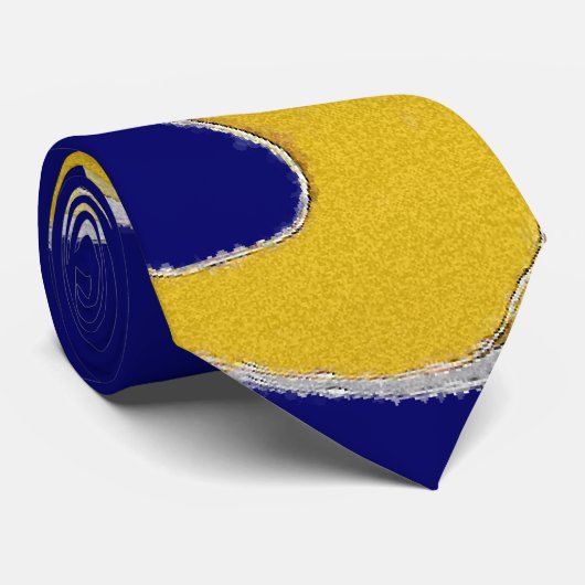 Art unique d'aquarelle de cravate de (Roulé)