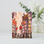 Art urbain coloré# 2 carte postale (Debout devant)