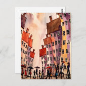 Art urbain coloré# 2 carte postale (Devant / Derrière)