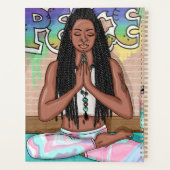 Art urbain | Jolie femme faisant la méditation (Dos)