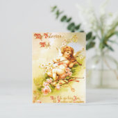 Art. van de Cupido van het Briefkaart van de Viool (Staand voorkant)