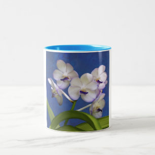 Art. van de Foto van het Plant van bloesems het Tweekleurige Koffiemok