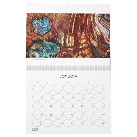 Art van Eric Wayne 2015 Agenda Kalender (Jan 2027)
