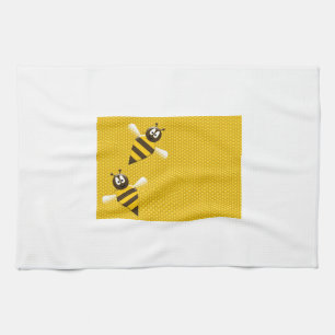 Art. van het Patroon van de Bijen van de Bij van Theedoek