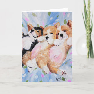 Art. van het Puppy van de Hond Corgi van Pembroke Kaart