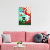 Art van het zomerfestival canvas afdruk (Insitu (Woonkamer))