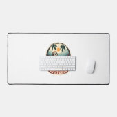 Art vectoriel de patinage rétro sloth rétro (Clavier et souris)