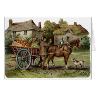 Art vintage - Apple hippomobile transportent en