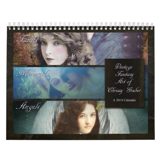 Art vintage d'imaginaire de calendrier de Chrissy (Protection)