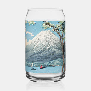 Art vintage du mont Fuji et du lac Yamanaka japona