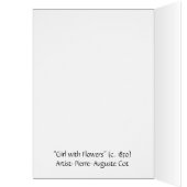 Art vintage - Fille aux fleurs, (Intérieur (Gauche))