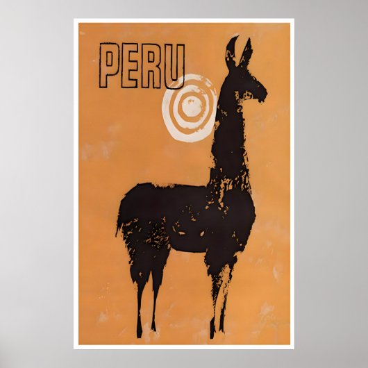 Art Vintage Pérou Impression Péruvienne Affiche de (Devant)