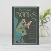 Art vintage "Pourquoi Pas Des Livres ?" Carte d'an (Debout devant)