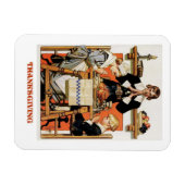 Art vintage Thanksgiving Magnets cadeaux (Horizontal)