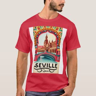 Art Vintage voyage de Séville Espagne TShirt 2