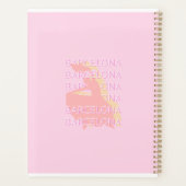 Art Voyage de Barcelone, Espagne Art, Rose, Pastel (Dos)