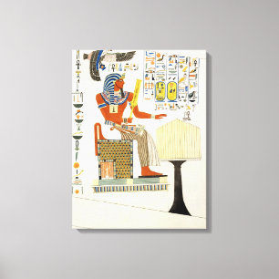 Art Wall van de Tombs of the Kings of Thebes , dis Canvas Afdruk