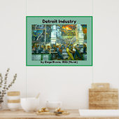 Art Wall van Detroit Industry Poster (Keuken)