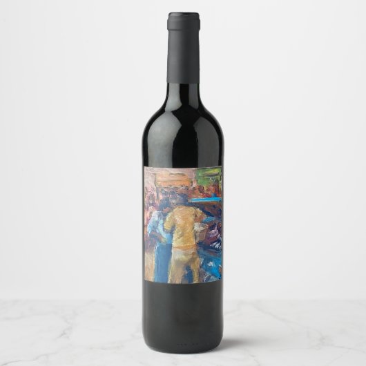 Art Wine Label Wijn Etiket (Voorkant)