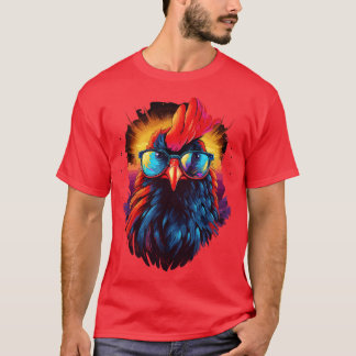 Art Zonnebril Kip Cadeaus Grappige Kip 1 T-shirt