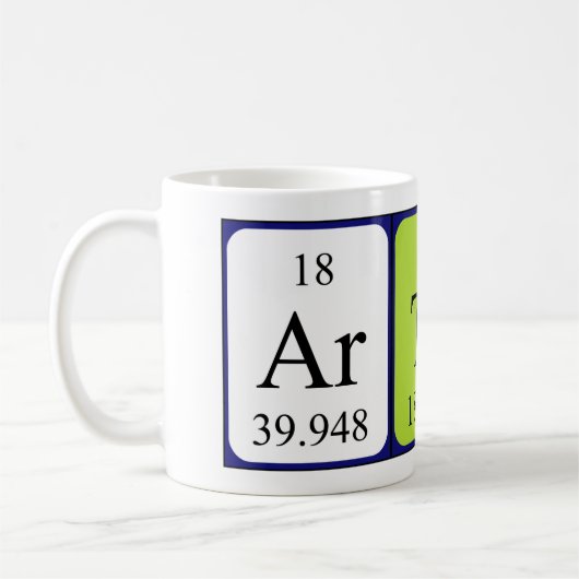 Artan périodique nom de table mug (Gauche)