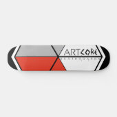 ArtCore-Skateboards/ Big Logo RED Skateboard (Horizontaal)