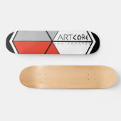 ArtCore-Skateboards/ Big Logo RED Skateboard (Horizontaal)