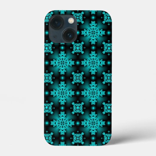 Artdeco Bloemen in Retro Stijl Case-Mate iPhone Case (Achterkant)