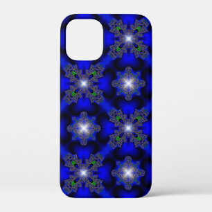 Artdeco bloemen in retro stijl iPhone 12 mini hoesje