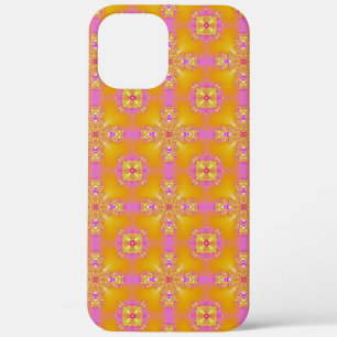 Artdeco Bloemen in Retro Stijl iPhone 12 Pro Max Hoesje