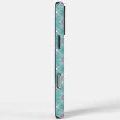 Artdeco Flowers in Retro Style with monogram Case-Mate iPhone Case (Achterkant / Rechts)