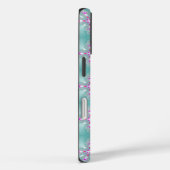 Artdeco Flowers in Retro Style with monogram Case-Mate iPhone Case (Achterkant / Rechts)