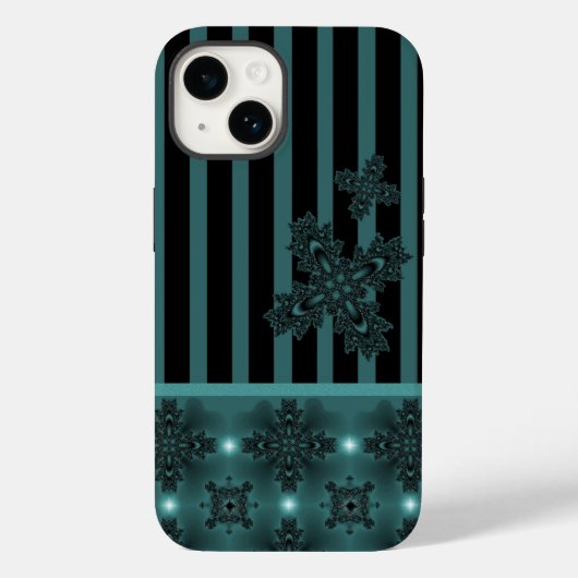 Artdeco Flowers in Retrostijl Case-Mate iPhone Case (Achterkant)