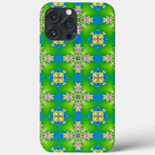 Artdeco Flowers in Retrostijl iPhone 13 Pro Max Hoesje