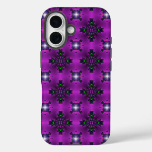 Artdeco Flowers in Retrostijl iPhone 16 Hoesje