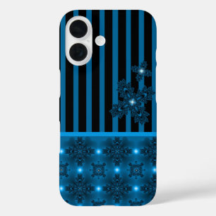 Artdeco Flowers in Retrostijl iPhone 16 Hoesje
