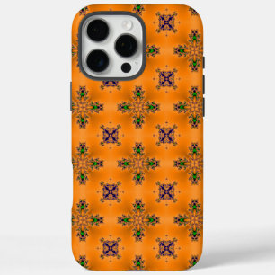 Artdeco Flowers in Retrostijl iPhone 16 Pro Max Hoesje