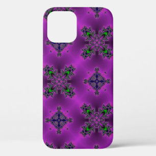 Artdeco Flowers in Retrostijl iPhone 12 Hoesje